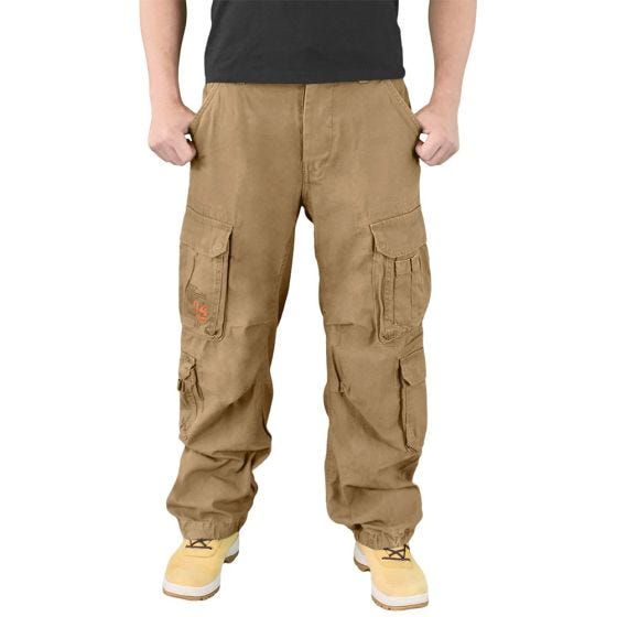 Surplus pantaloni vintage Airborne in Coyote