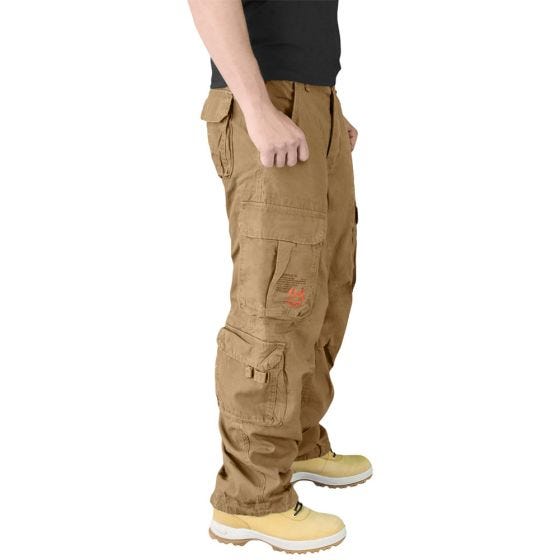 Surplus pantaloni vintage Airborne in Coyote