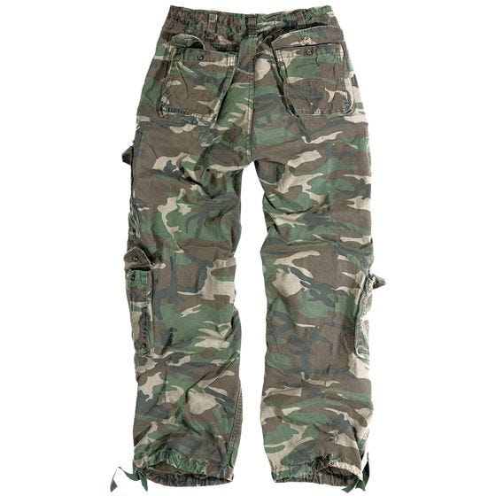 Surplus pantaloni vintage Airborne in Woodland
