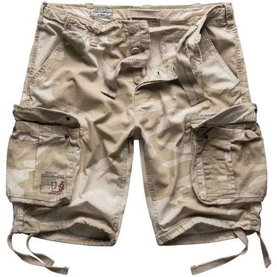 Surplus shorts vintage effetto slavato Airborne in Desert Storm