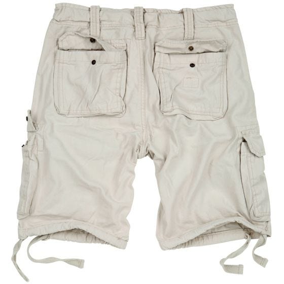 Surplus shorts vintage effetto slavato Airborne in Off-White