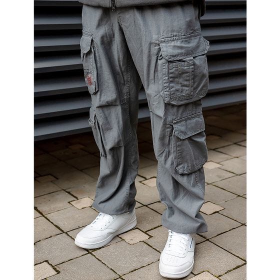 Surplus pantaloni vintage Airborne in grigio