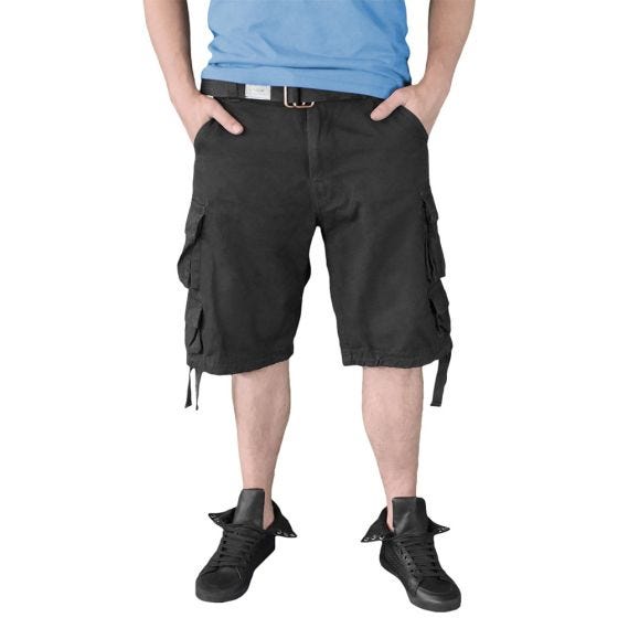 Surplus shorts Division in nero