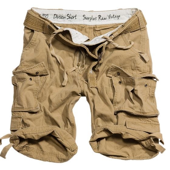 Surplus shorts Division in Coyote