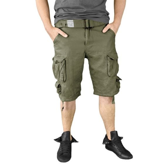 Surplus shorts Division in verde oliva