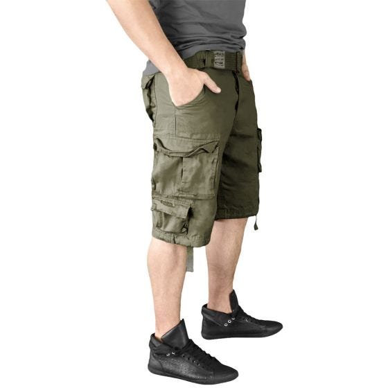 Surplus shorts Division in verde oliva