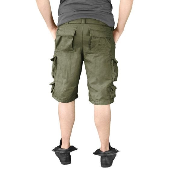 Surplus shorts Division in verde oliva