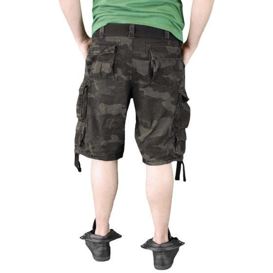 Surplus shorts Division in Black Camo