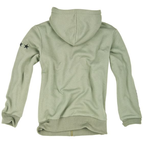 Surplus felpa con cappuccio Stars in verde oliva chiaro