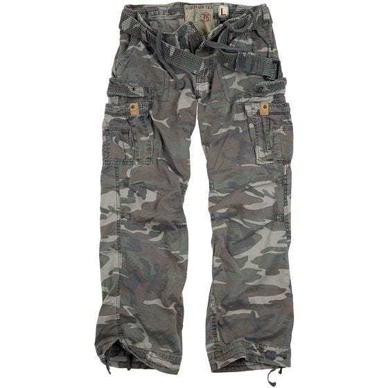 Surplus pantaloni vintage Premium in Woodland