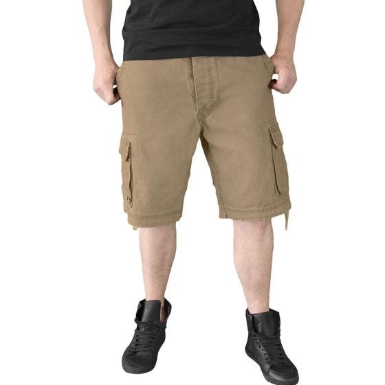 Surplus shorts vintage effetto slavato in beige