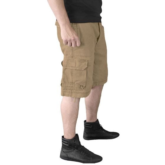 Surplus shorts vintage effetto slavato in beige