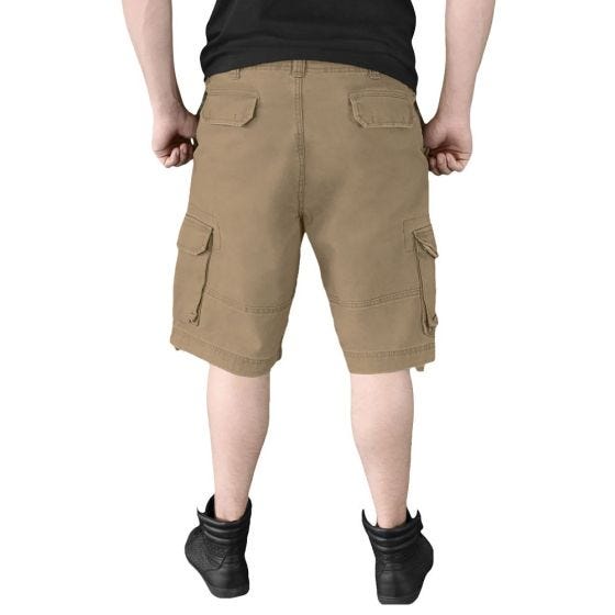 Surplus shorts vintage effetto slavato in beige