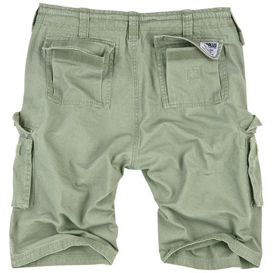 Surplus pantaloni bermuda Stars in verde oliva chiaro