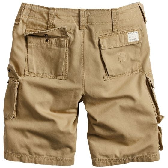 Surplus pantaloni corti Trooper in beige effetto slavato