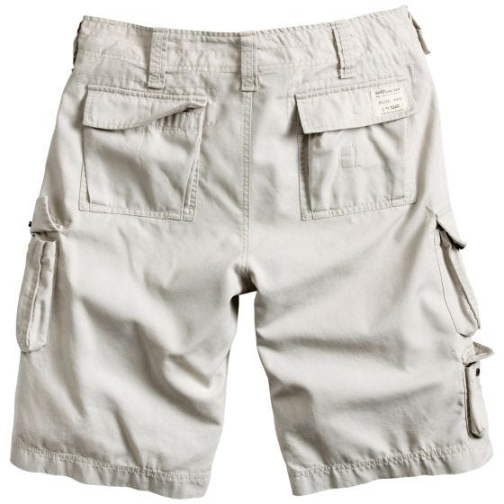 Surplus pantaloni corti Trooper in bianco sporco