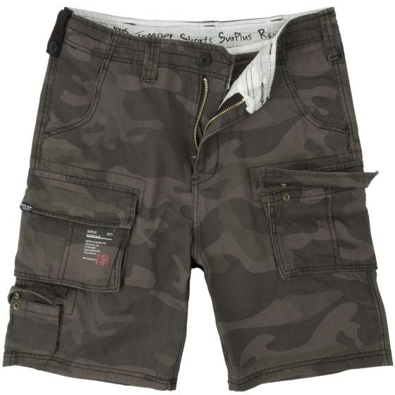 Surplus pantaloni corti Trooper in Black Camo