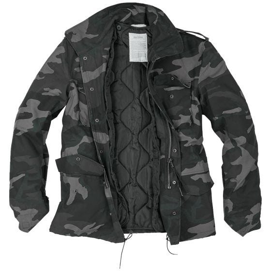 Surplus giacca da campo US M65 in Black Camo