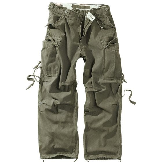 Surplus pantaloni Vintage Fatigues in verde oliva