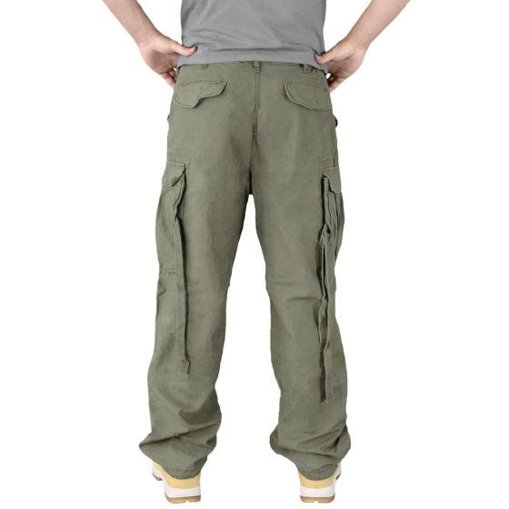 Surplus pantaloni Vintage Fatigues in verde oliva