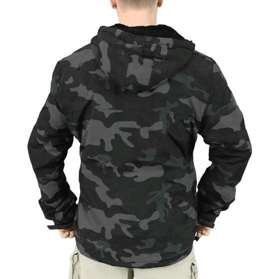 Surplus giacca a vento con zip in Black Camo