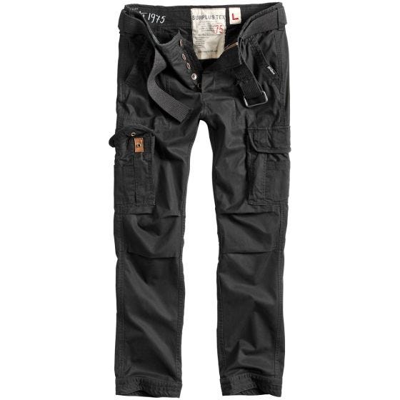 Surplus pantaloni Premium Slimmy in nero effetto slavato