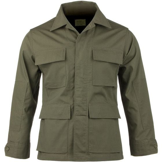 Teesar camicia BDU in ripstop in verde oliva