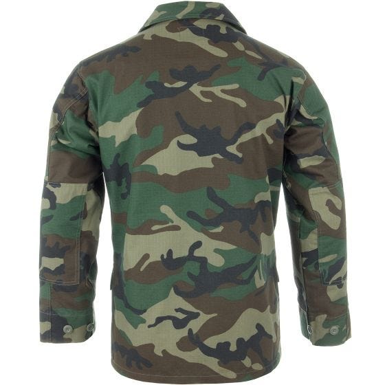 Teesar camicia BDU in ripstop in Woodland