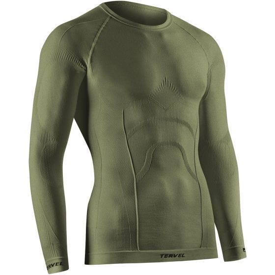 Tervel maglia a maniche lunghe Comfortline in Military