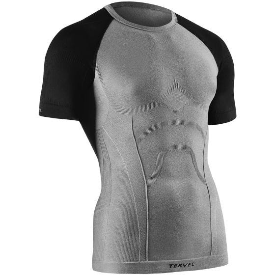 Tervel maglia a maniche corte Comfortline in melange / nero