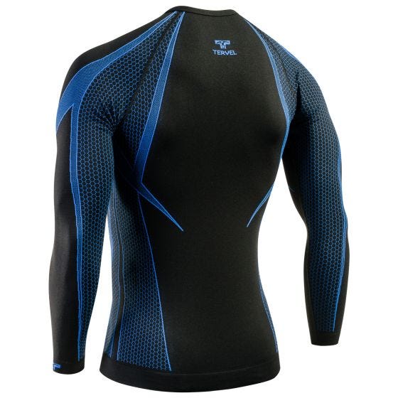 Tervel maglia a maniche lunghe Optiline in nero / blu