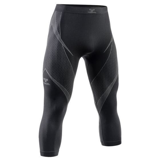 Tervel calzamaglia a 3/4 Optiline in nero / grigio