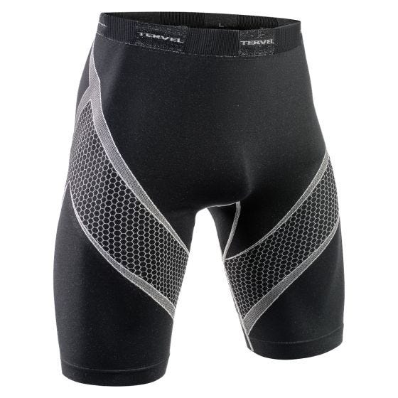 Tervel shorts da corsa Optiline in nero / grigio chiaro