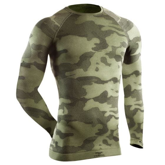 Tervel maglia tattica a maniche lunghe Optiline in Military / grigio