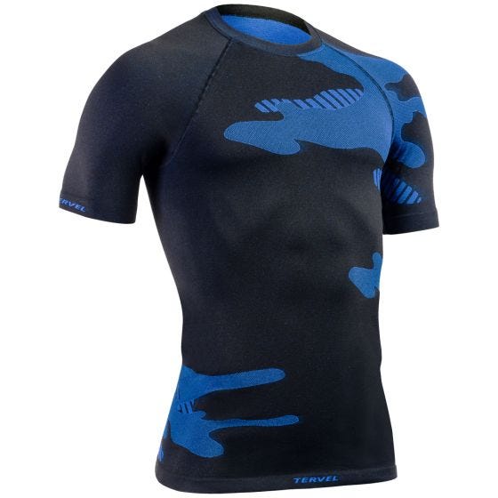 Tervel maglia maniche corte Optiline Light in nero / blu