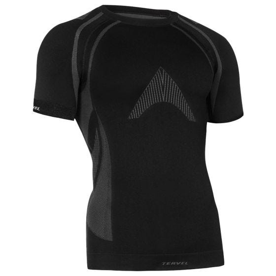 Tervel maglia a maniche corte Optiline MOD-02 in nero / grigio