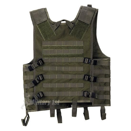 MFH gilè leggero MOLLE in verde oliva