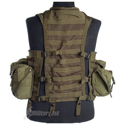 Mil-Tec gilet tattico a sistema modulare in verde oliva