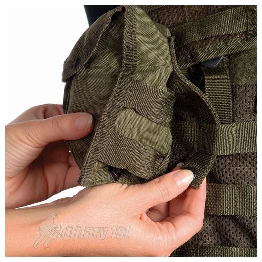 Mil-Tec gilet tattico a sistema modulare in verde oliva