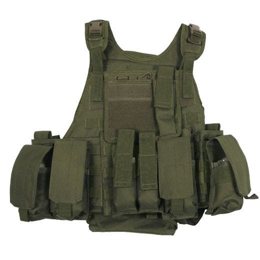 MFH gilè tattico MOLLE Ranger in verde oliva