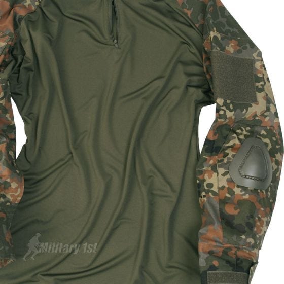 Mil-Tec maglia Warrior con gomitiere in Flecktarn