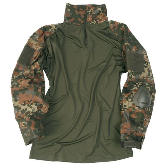 Mil-Tec maglia Warrior con gomitiere in Flecktarn