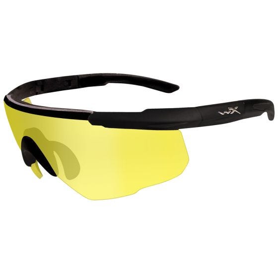 Wiley X occhiali Saber Advanced con lenti Pale Yellow e struttura in nero opaco