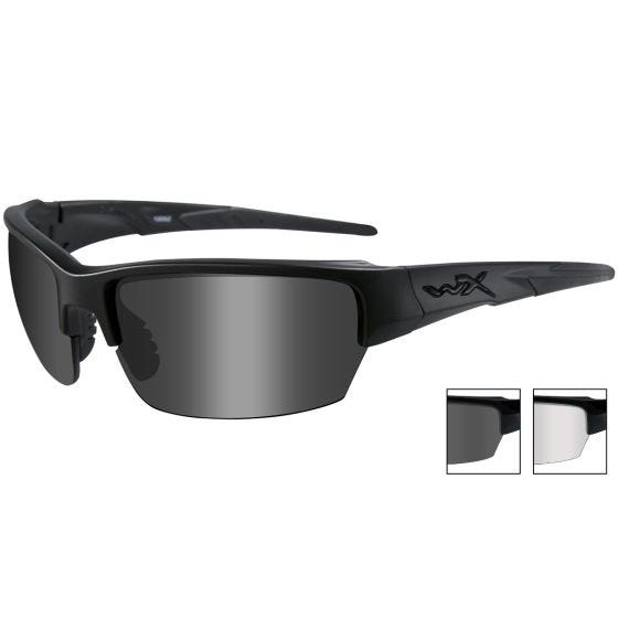 Wiley X occhiali WX Saint con lenti fumé grigie + lenti trasparenti e struttura in nero opaco
