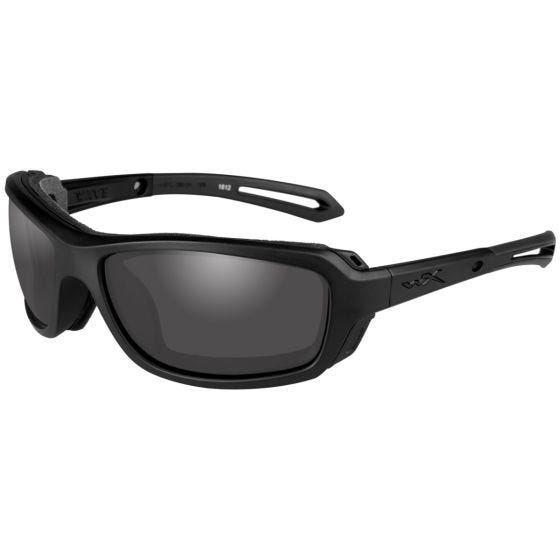 Wiley X occhiali WX Wave con lenti fumé grigie e struttura in nero opaco