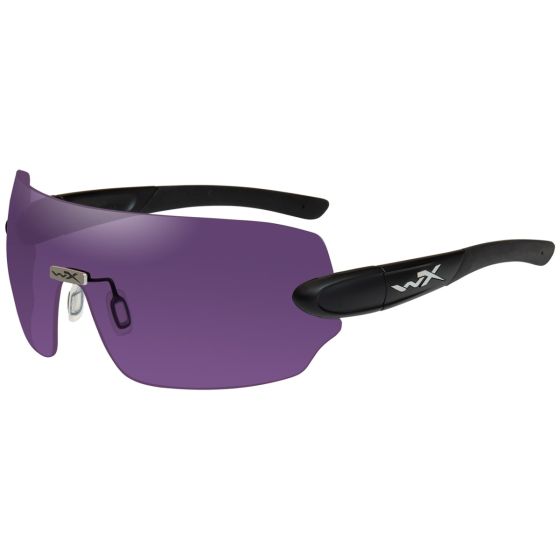 Wiley X occhiali WX Detection con lenti gialle + arancioni + viola e struttura in nero opaco
