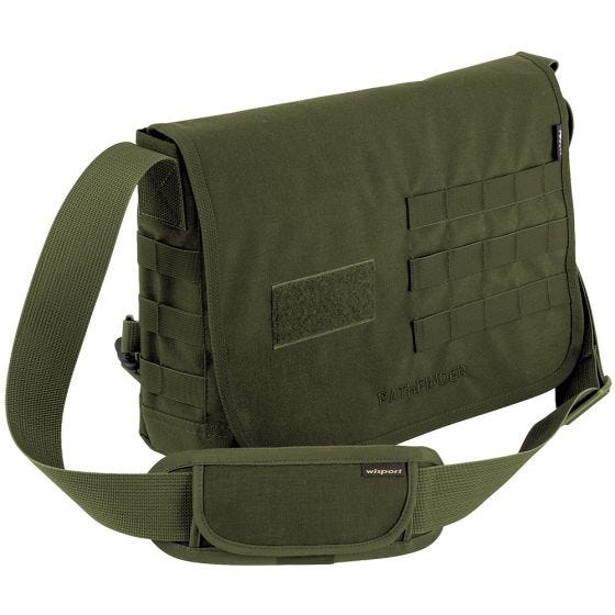Wisport borsa a tracolla Pathfinder in Olive Green