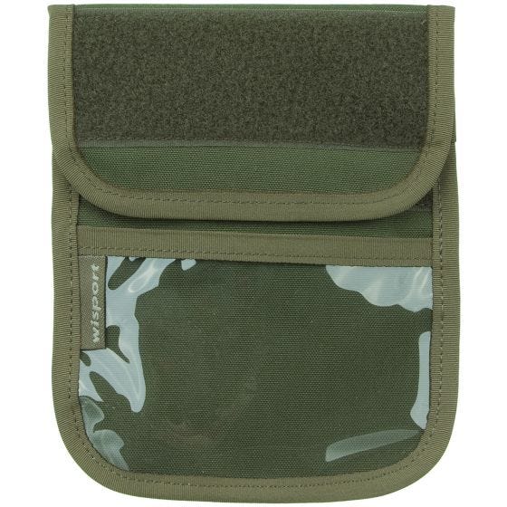 Wisport portadocumenti da collo in Olive Green